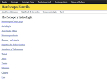 Tablet Screenshot of horoscopoestrella.com